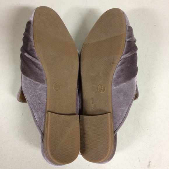 A New Day Womens Purple Velvet Holland Mules - Picture 7 of 7